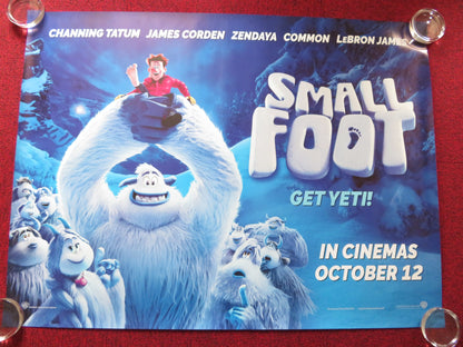 SMALLFOOT UK QUAD (30"x 40") ROLLED POSTER CHANNING TATUM JAMES CORDEN 2018