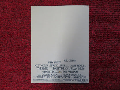 THE RIVER US SCREENING PROGRAM SISSY SPACEK MEL GIBSON 1984