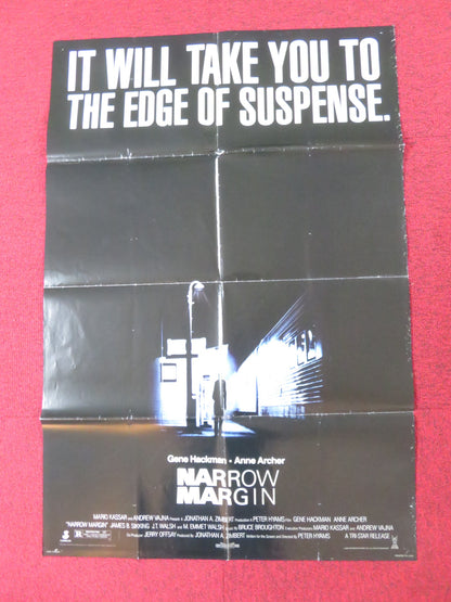 NARROW MARGIN FOLDED US ONE SHEET POSTER GENE HACKMAN ANNE ARCHER 1990