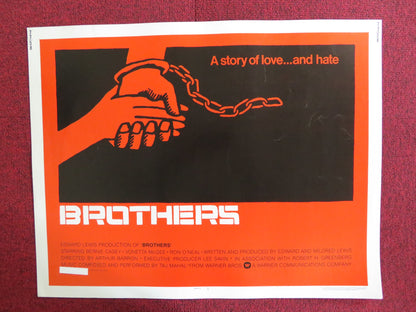 BROTHERS US HALF SHEET (22"x 28") POSTER BERNIE CASEY VONETTA MCGEE 1977