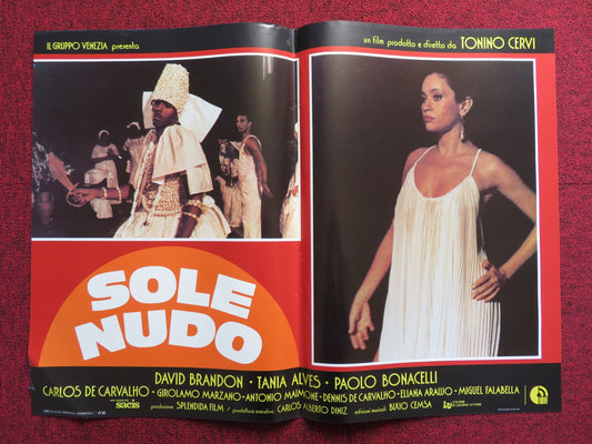 SOLE NUDO - C ITALIAN FOTOBUSTA POSTER DAVID BRANDON TANIA ALVES 1984