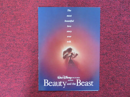 BEAUTY AND THE BEAST US SCREENING PROGRAM DISNEY ANGELA LANSBURY 1991