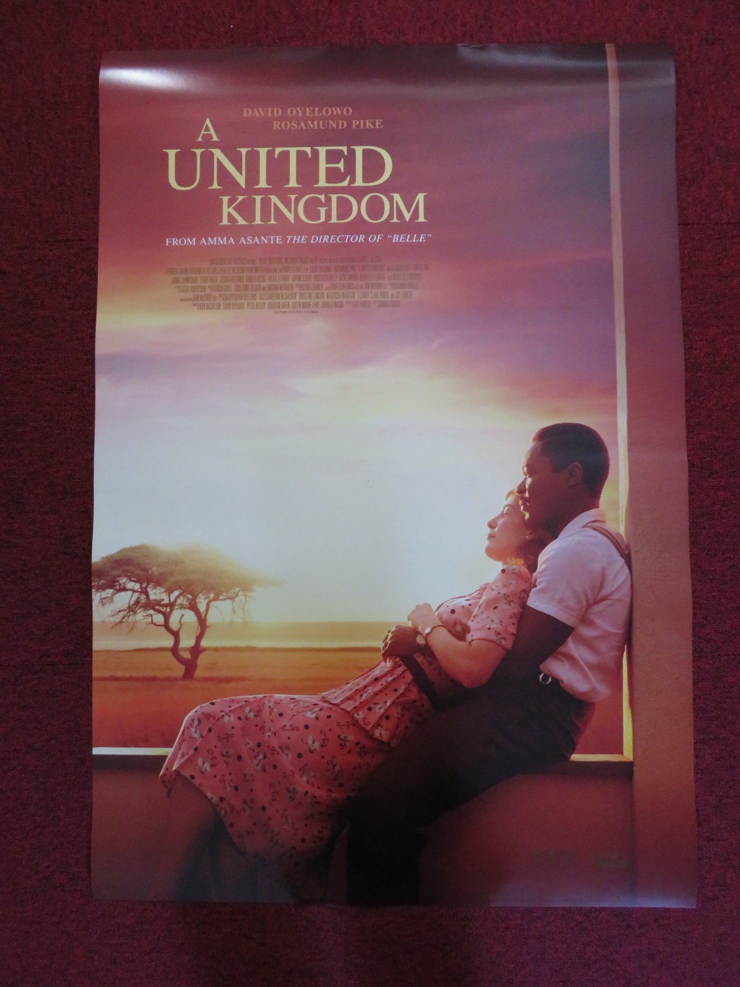 UNITED KINGDOM US ONE SHEET ROLLED POSTER DAVID OYELOWO 2016