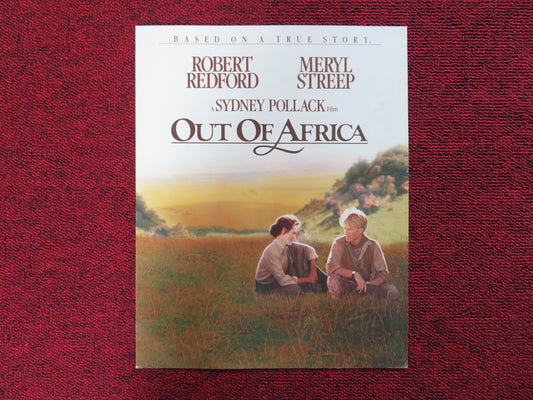 OUT OF AFRICA US SCREENING PROGRAM MERYL STREEP ROBERT REDFORD 1985