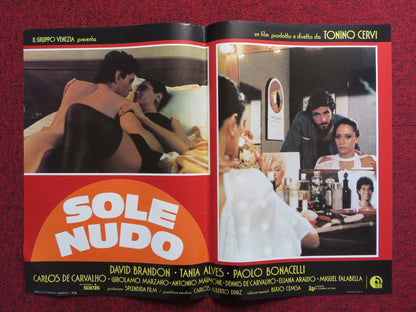 SOLE NUDO - E ITALIAN FOTOBUSTA POSTER DAVID BRANDON TANIA ALVES 1984