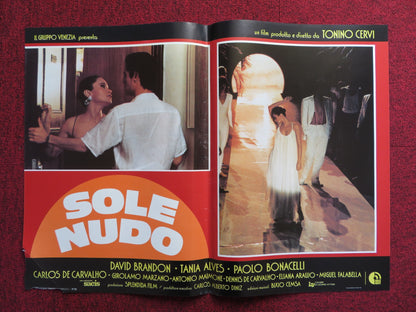 SOLE NUDO - F ITALIAN FOTOBUSTA POSTER DAVID BRANDON TANIA ALVES 1984