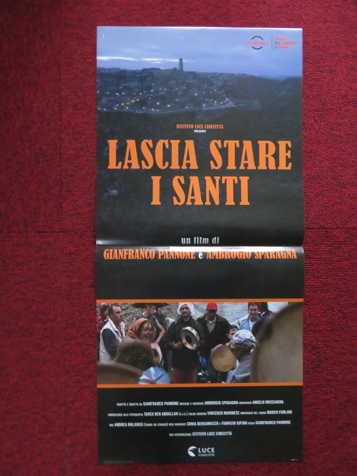 LASCIA STARE I SANTI ITALIAN LOCANDINA POSTER GIANFRANCO PANNONE 2017