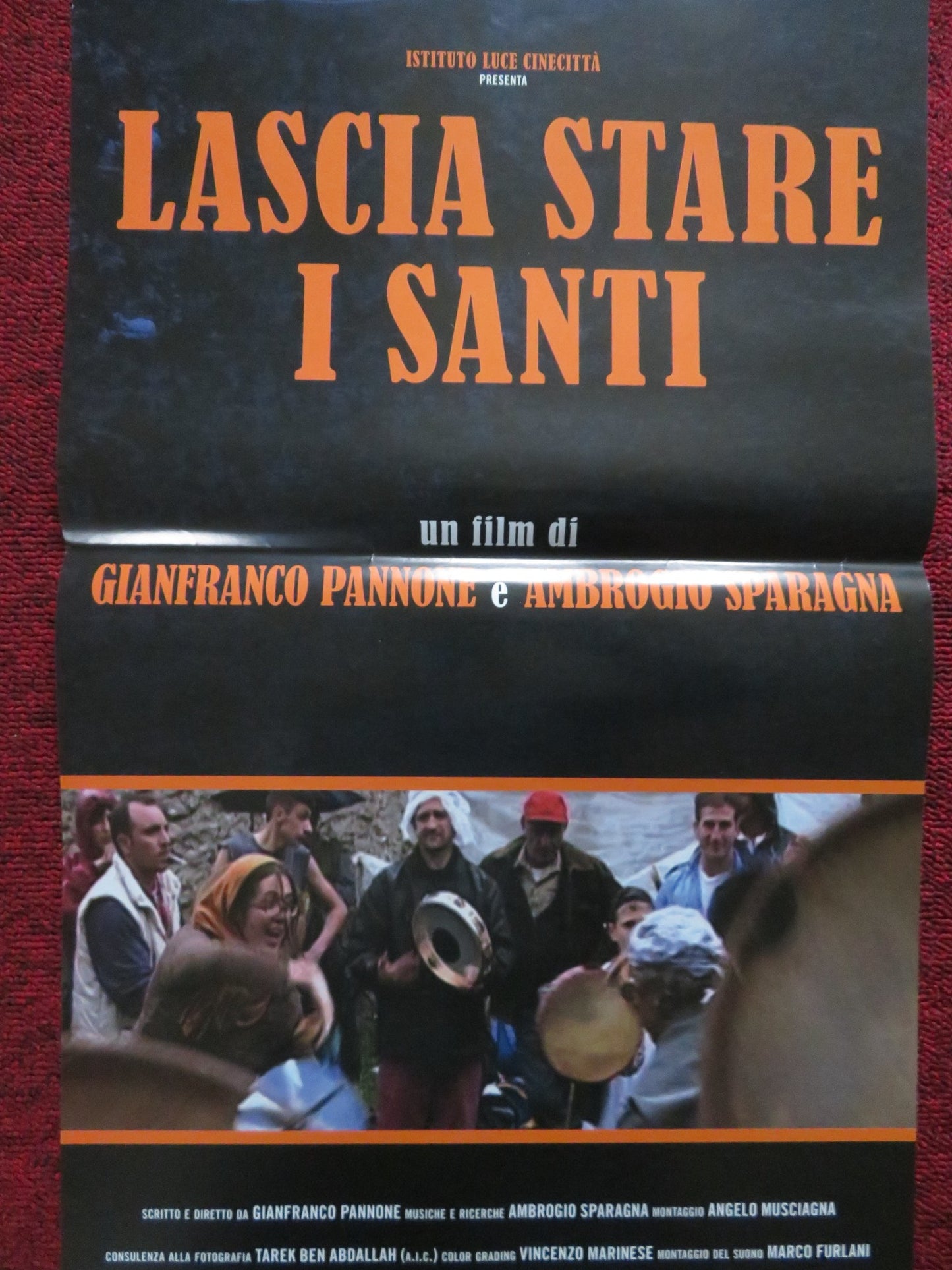 LASCIA STARE I SANTI ITALIAN LOCANDINA POSTER GIANFRANCO PANNONE 2017