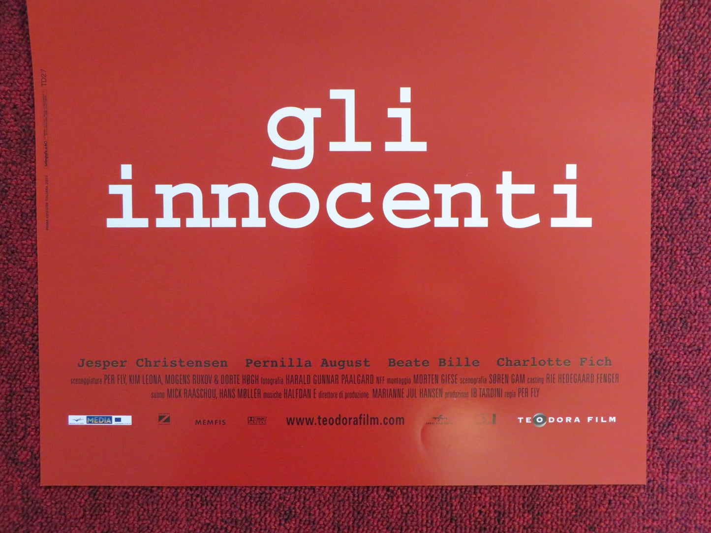 GLI INNOCENTI ITALIAN LOCANDINA POSTER JESPER CHRISTENSEN PERNILLA AUGUST 2005