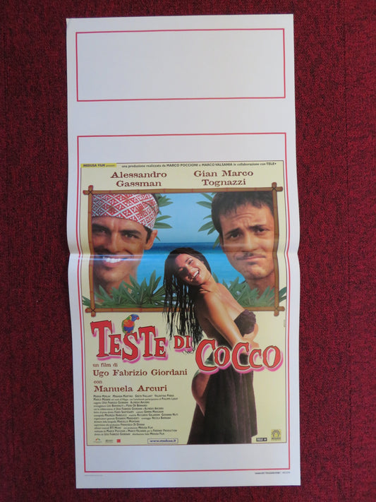 TESTE DI COCCO ITALIAN LOCANDINA POSTER ALESSANDRO GASSMAN G. M. TOGNAZZI 2000