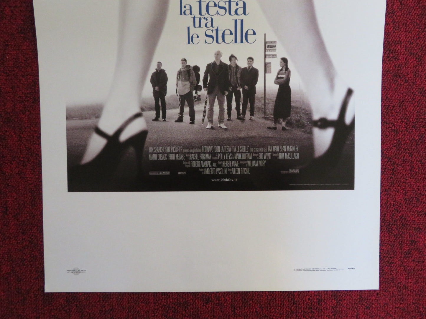 CON LA TESTA TRA LE STELLE ITALIAN LOCANDINA POSTER IAN HART SEAN MCGINLEY 2000