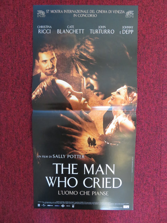 THE MAN WHO CRIED ITALIAN LOCANDINA POSTER JOHNNY DEPP CHRISTINA RICCI 2000