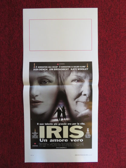 IRIS ITALIAN LOCANDINA POSTER JUDI DENCH KATE WINSLET 2001