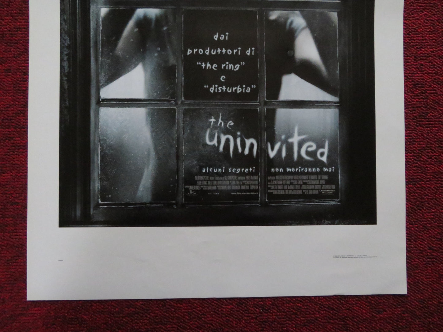 THE UNINVITED ITALIAN LOCANDINA POSTER EMILY BROWNING ELIZABETH BANKS 2009