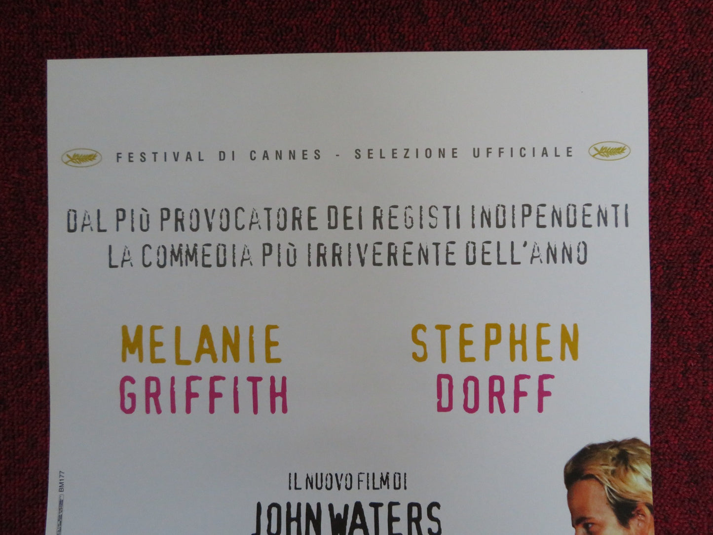 CECIL B. DEMENTED ITALIAN LOCANDINA POSTER MELANIE GRIFFITH STEPHEN DORFF 2000