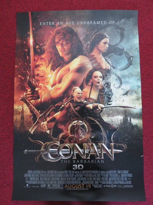 CONAN THE BARBARIAN 3D - C US ONE SHEET ROLLED POSTER JASON MOMOA 2011