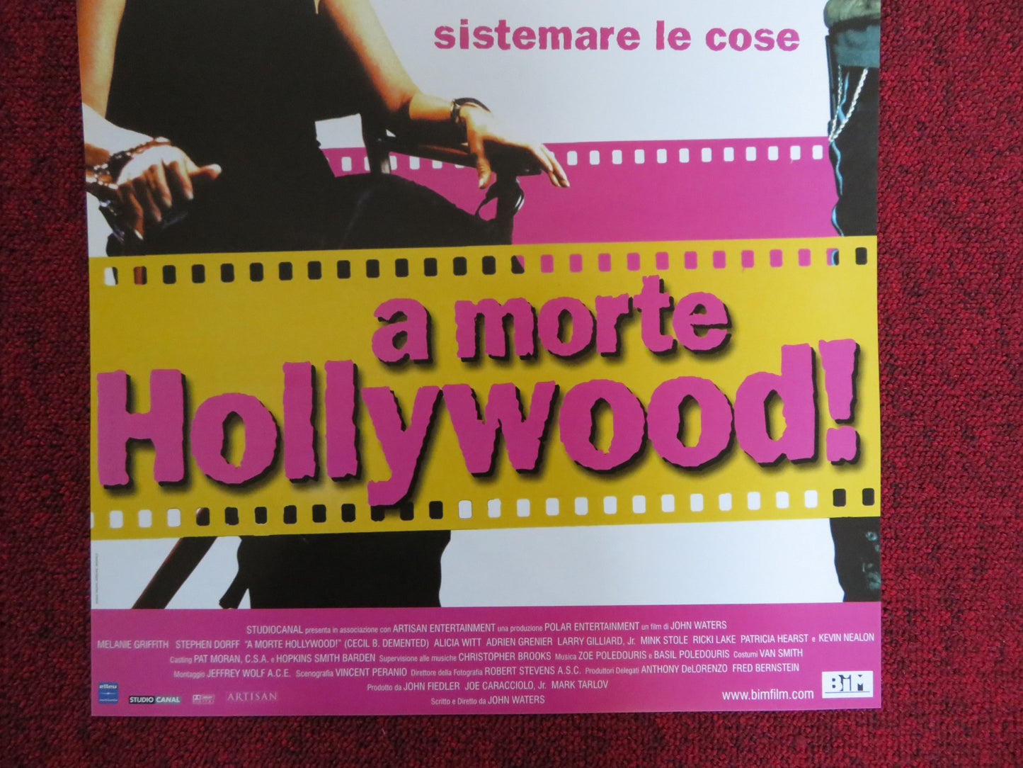 CECIL B. DEMENTED ITALIAN LOCANDINA POSTER MELANIE GRIFFITH STEPHEN DORFF 2000