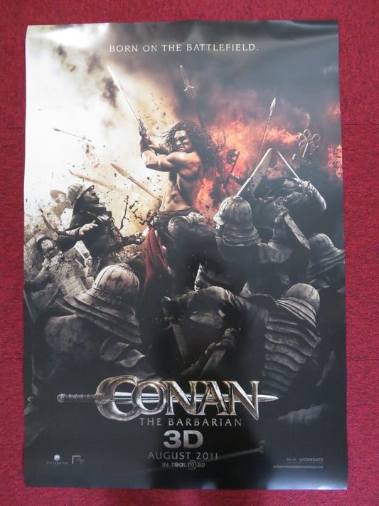 CONAN THE BARBARIAN 3D - A US ONE SHEET ROLLED POSTER JASON MOMOA 2011