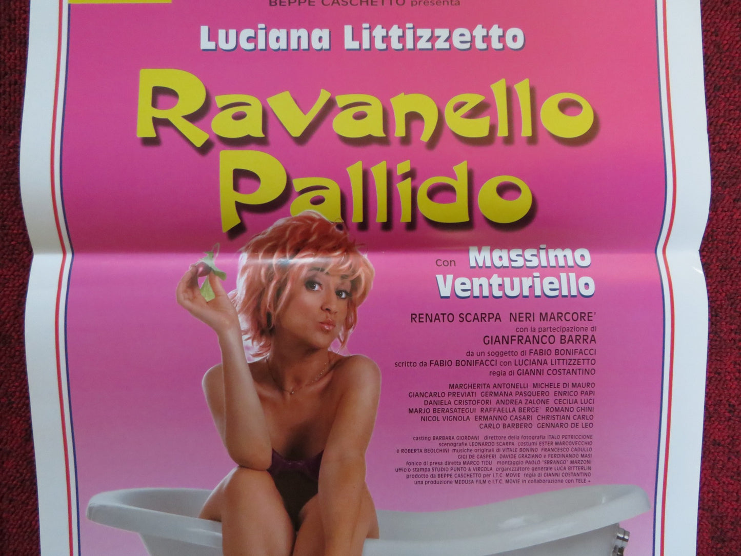 RAVANELLO PALLIDO ITALIAN LOCANDINA POSTER LUCIANA LITTIZZETTO 2001