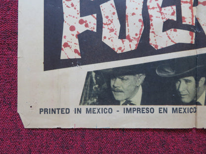 FUERA DE LA LEY FOLDED MEXICAN POSTER RODOLEO DE ANDA SONIA FURIO 1966