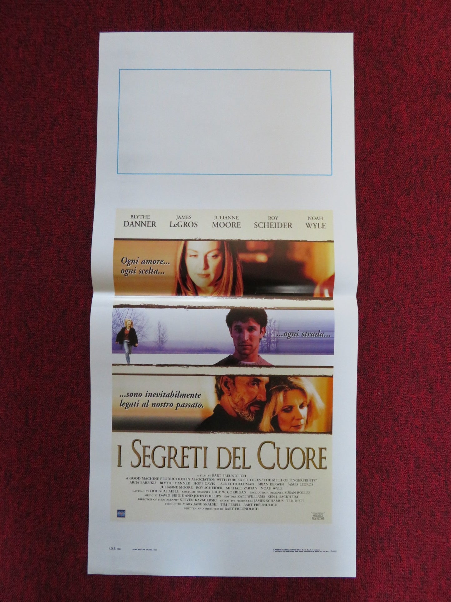 THE MYTH OF FINGERPRINTS ITALIAN LOCANDINA POSTER RANDEE ALLEN A. BAREIKIS 1997