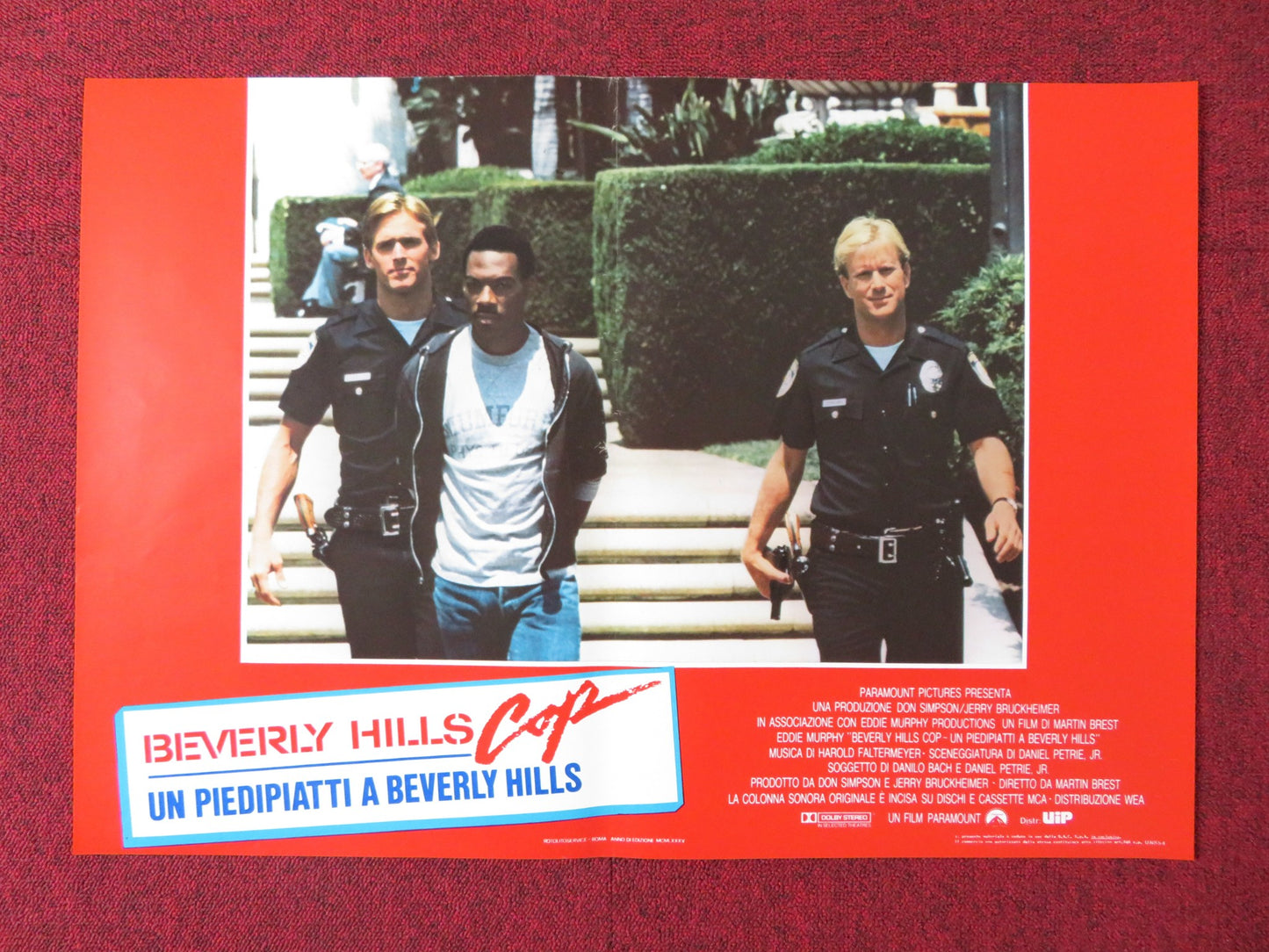 BEVERLY HILLS COP - E ITALIAN FOTOBUSTA POSTER EDDIE MURPHY JUDGE REINHOLD 1985