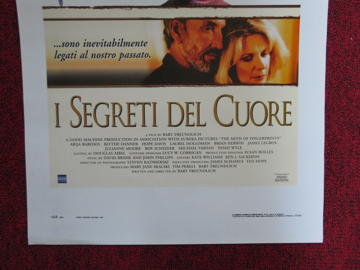 THE MYTH OF FINGERPRINTS ITALIAN LOCANDINA POSTER RANDEE ALLEN A. BAREIKIS 1997