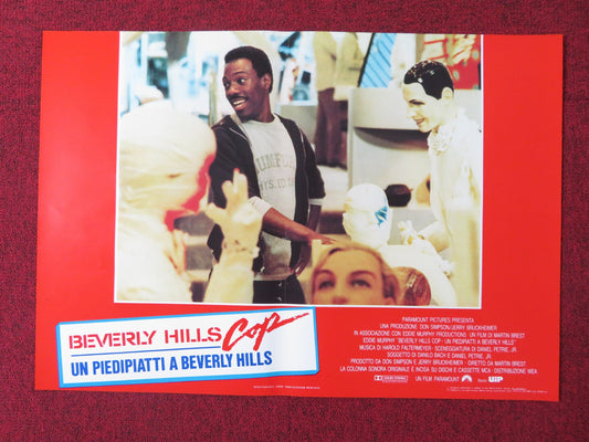 BEVERLY HILLS COP - F ITALIAN FOTOBUSTA POSTER EDDIE MURPHY JUDGE REINHOLD 1985