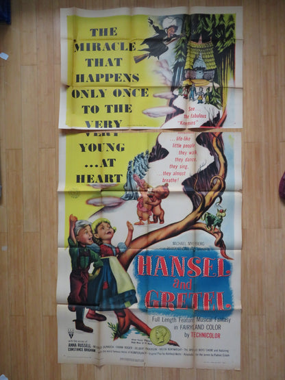 HANSEL AND GRETEL US 3 SHEET POSTER ANNA RUSSELL MILDRED  DUNNOCK 1954