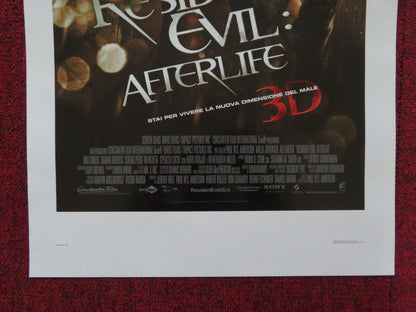 RESIDENT EVIL: AFTERLIFE ITALIAN LOCANDINA POSTER MILLA JOVOVICH ALI LARTER 2010