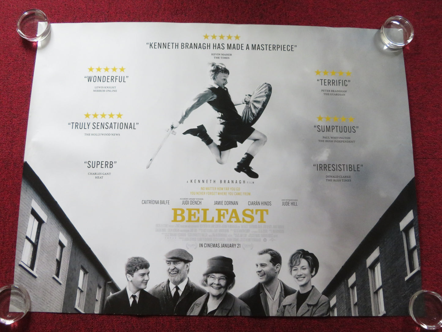 BELFAST UK QUAD (30"x 40") ROLLED POSTER JUDY DENCH JAMIE DORNAN 2021