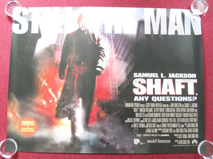 SHAFT UK QUAD (30"x 40") ROLLED POSTER SAMUEL L. JACKSON JESSIE T. USHER 2000