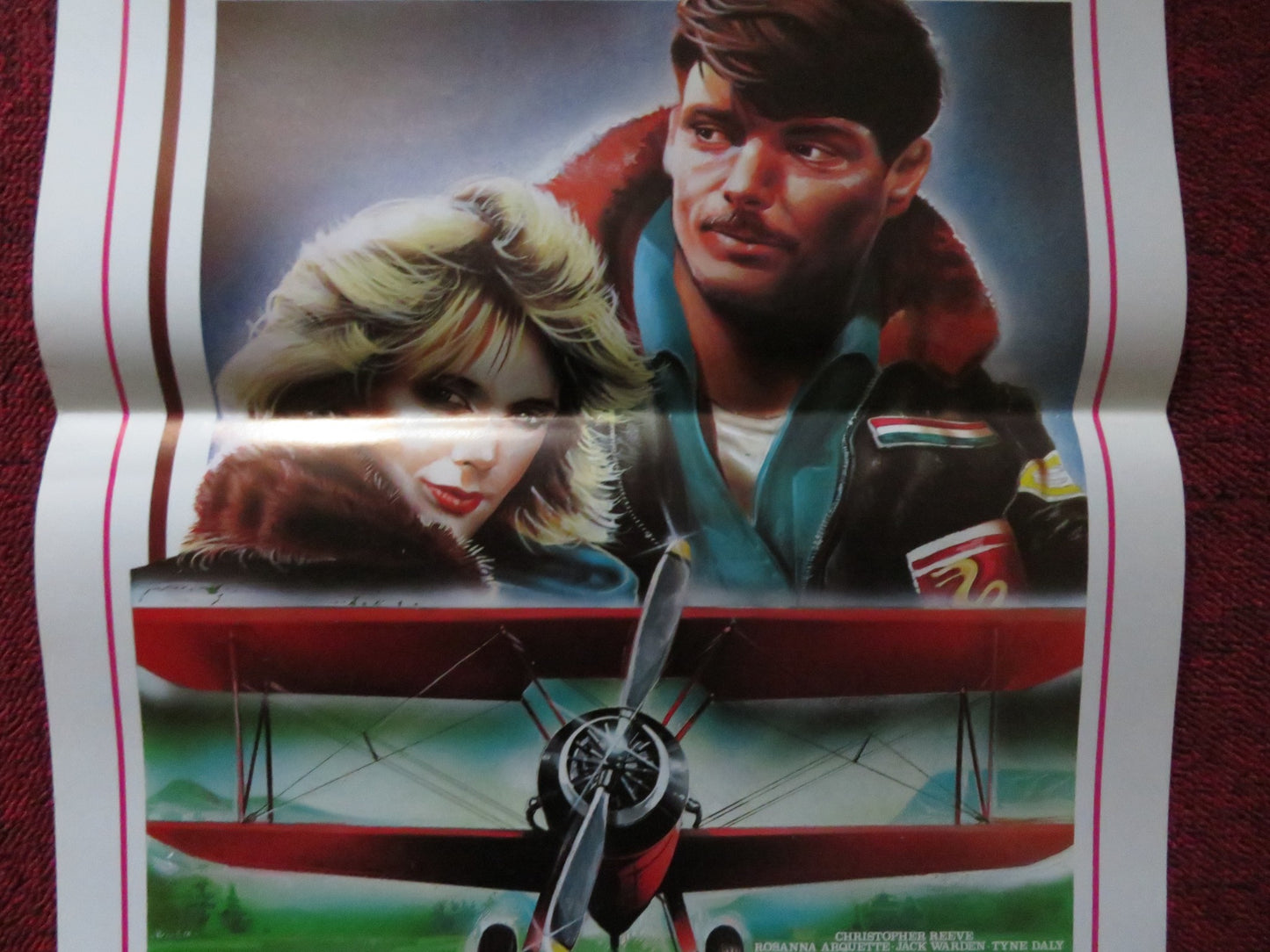 AVIATOR ITALIAN LOCANDINA POSTER CHRISTOPHER REEVE ROSANNA ARQUETTE 1985