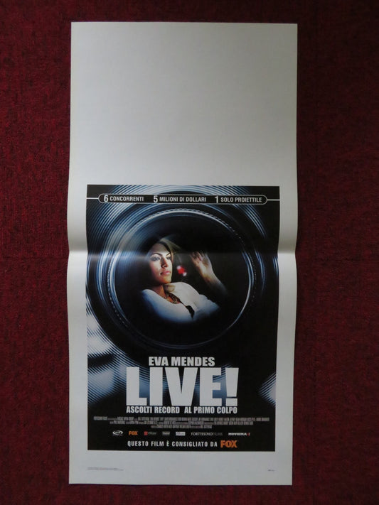 LIVE! ITALIAN LOCANDINA POSTER EVA MENDES DAVID KRUMHOLTZ 2007