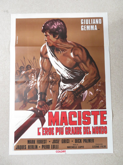 GOLIATH AND THE SINS OF BABYLON ITALIAN 2 FOGLIO POSTER MARK FOREST J.GRECI 1963