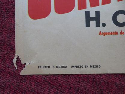 CUNA DE VALIENTES FOLDED MEXICAN POSTER VALENTIN TRUJILLO ENRIQUE RAMBAL 1972