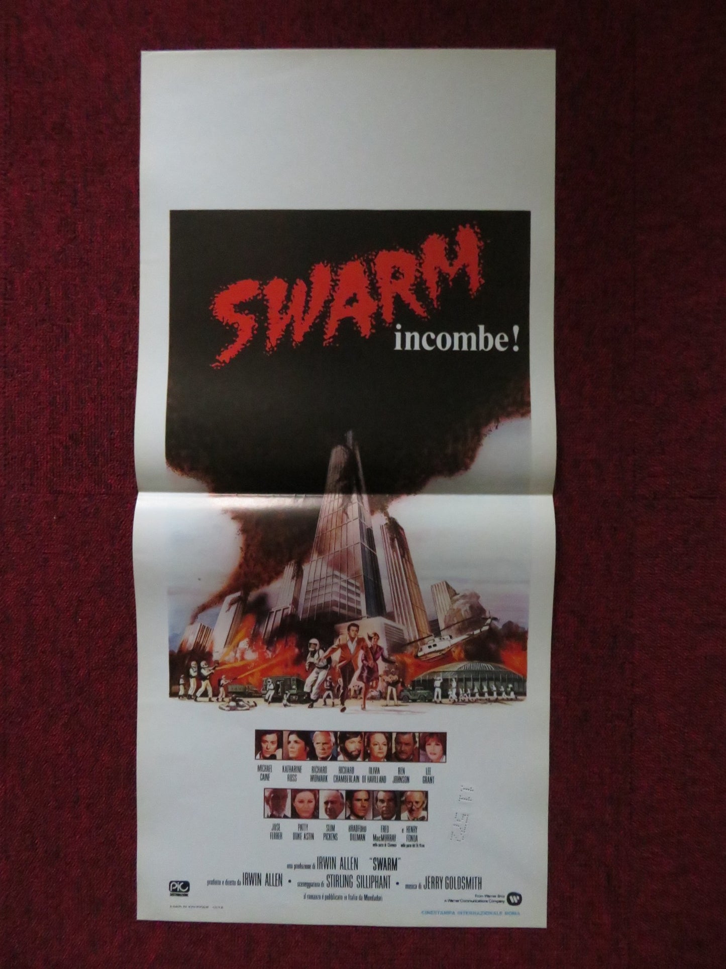 THE SWARM ITALIAN LOCANDINA POSTER MICHAEL CAINE HENRY FONDA 1978