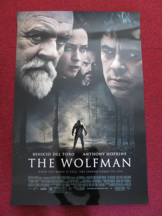 THE WOLFMAN - A US ONE SHEET ROLLED POSTER BENICIO DEL TORO ANTHONY HOPKINS 2010