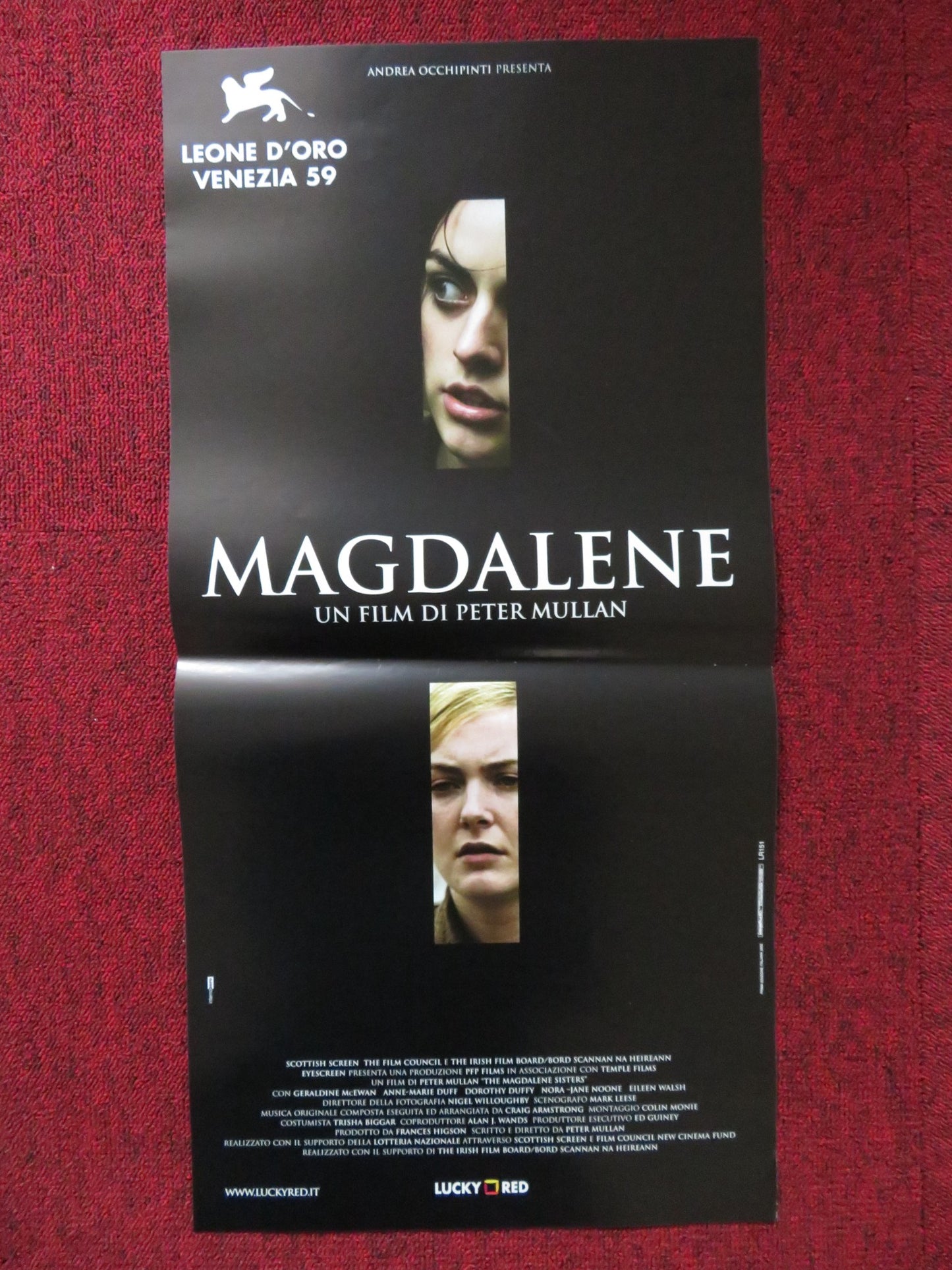 THE MAGDALENE SISTERS ITALIAN LOCANDINA POSTER GERALDINE MCEWAN A. M. DUFF 2002