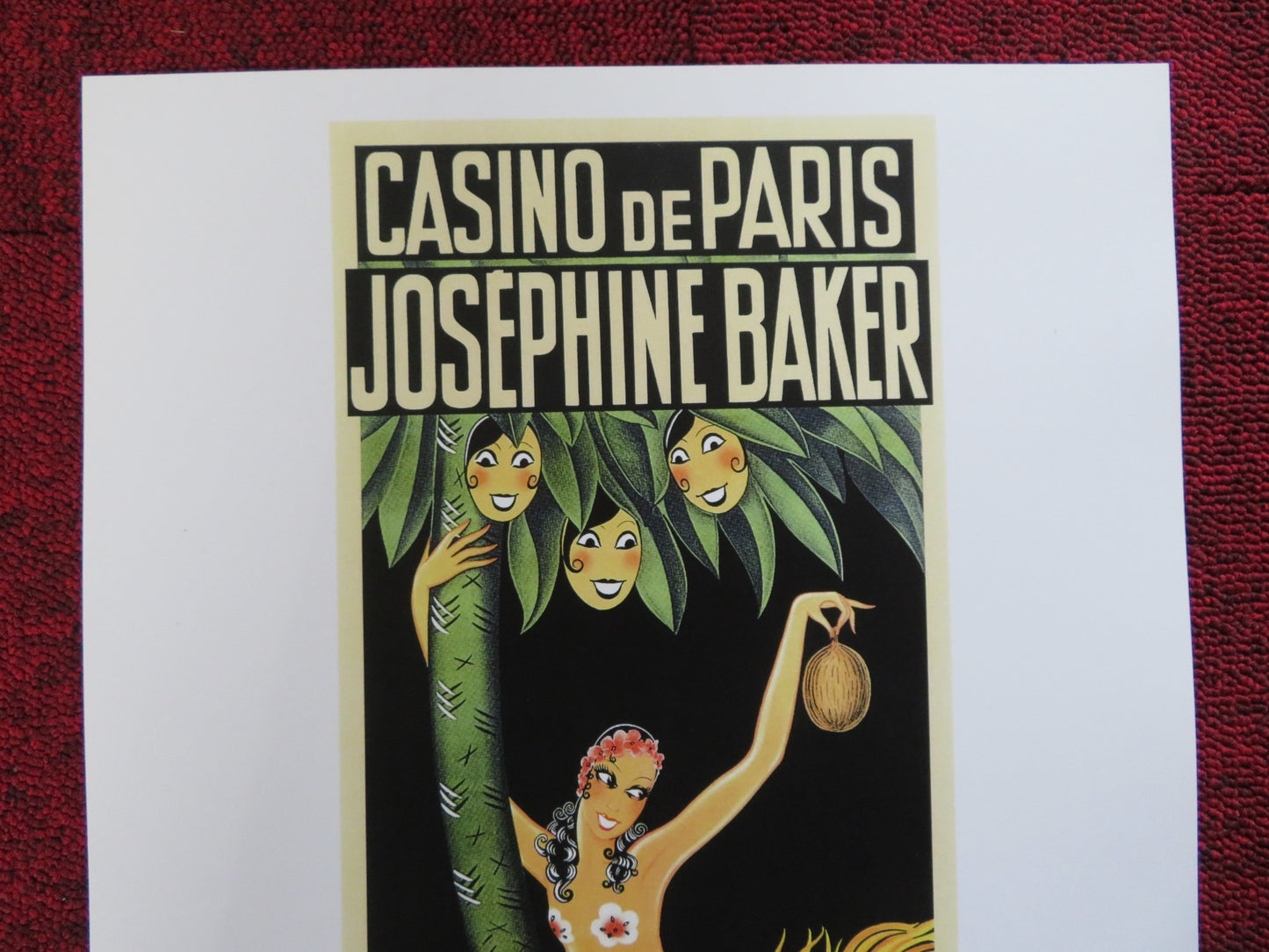 JOSEPHINE BAKER CASINO DE PARIS REPRODUCTION PHOTO JOSEPHINE BAKER 1930S