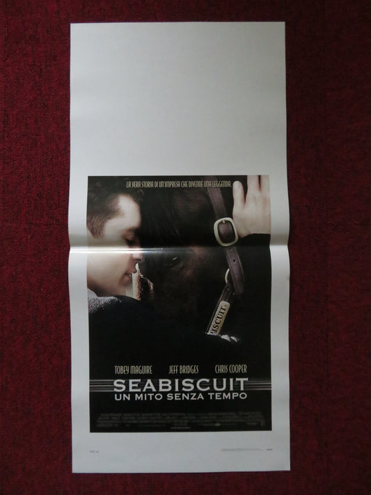 SEABISCUIT ITALIAN LOCANDINA POSTER DAVID MCCULLOUGH JEFF BRIDGES 2003