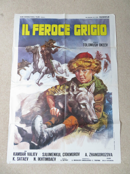 THE FIERCE ONE ITALIAN 2 FOGLIO POSTER KAMBAR VALIEV SJUJMENKUL CHOKMOROV 1974