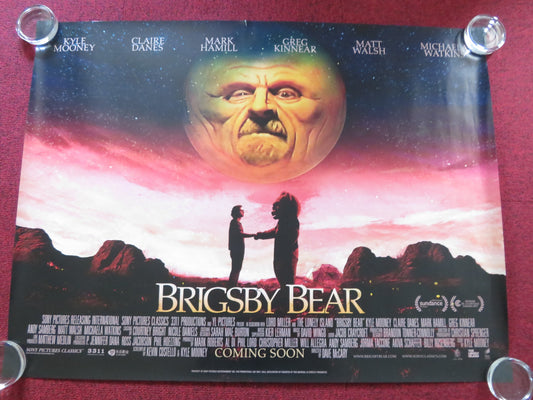 BRIGSBY BEAR UK QUAD (30"x 40") ROLLED POSTER CLAIRE DANES GREG KINNEAR 2017