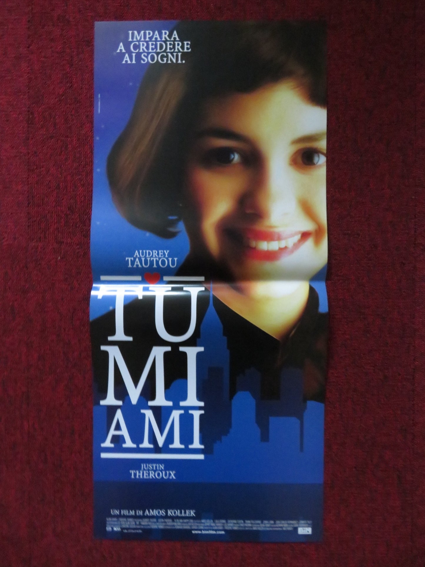 TU MI AMI ITALIAN LOCANDINA POSTER AUDREY TAUTOU JUSTIN THEROUX 2003