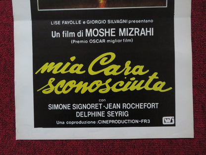 MIA CASA SCONOSCIUTA ITALIAN LOCANDINA POSTER SIMONE SIGNORET J. ROCHEFORT 1980