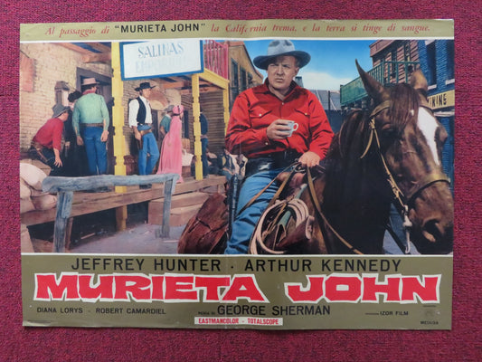 MURIETA - A ITALIAN FOTOBUSTA POSTER JEFFREY HUNTER ARTHUR KENNEDY 1965