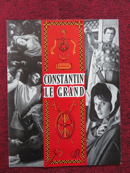 CONSTANTINE AND THE CROSS FRENCH BROCHURE CORNEL WILDE BELINDA LEE 1961