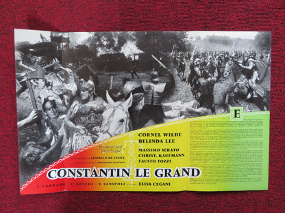 CONSTANTINE AND THE CROSS FRENCH BROCHURE CORNEL WILDE BELINDA LEE 1961