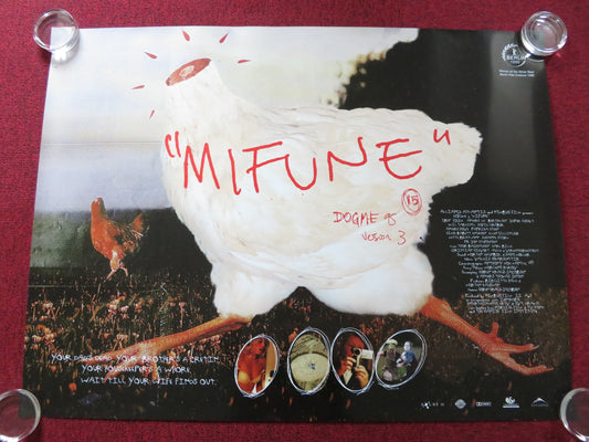 MIFUNE UK QUAD (30"x 40") ROLLED POSTER IBEN HJEJLE ANDERS W. BERTHELSEN 1999