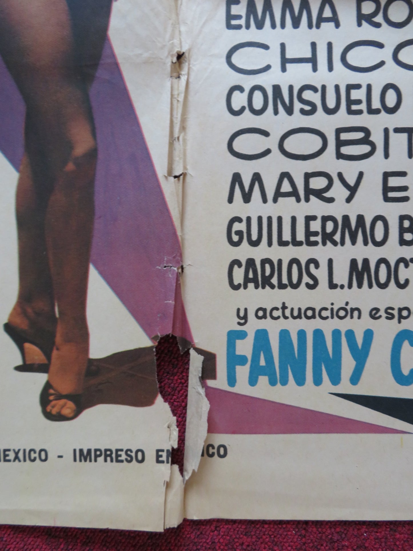 SI QUIERO FOLDED MEXICAN POSTER RODOLFO DE ANDA JULISSA 1967